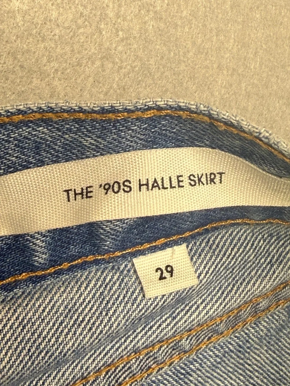 Denim Forum The '90s Halle Skirt Women 29 Light Blue Denim